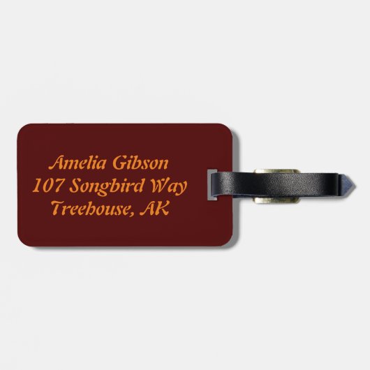 Leaf Gepäckanhänger (Rückseite horizontal)