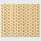 Leaf Glow Erntedank Wrapping Paper Geschenkpapier (Flach)