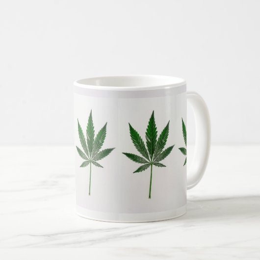 LEAF GREEN Design-TASSE Kaffeetasse (VorderseiteRechts)