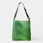 Leaf Green Diagonal Tragetaschen Mit Langen Trägern (Rückseite)