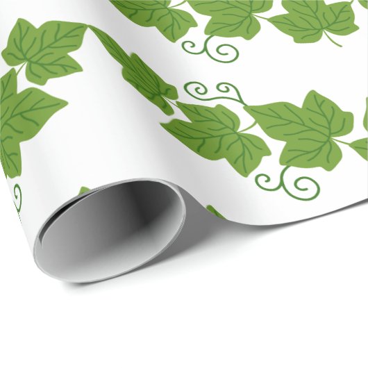 Leaf-Grenze Geschenkpapier (Rolleneckpunkt)