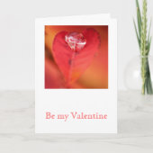 Leaf Heart Feiertagskarte (Vorderseite)