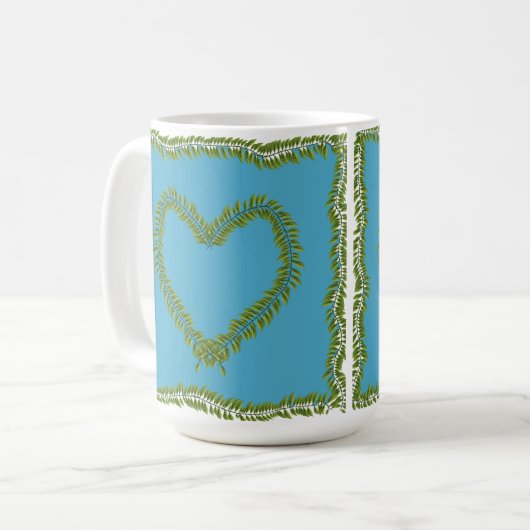 Leaf heart shaped mug kaffeetasse (Vorderseite Links)