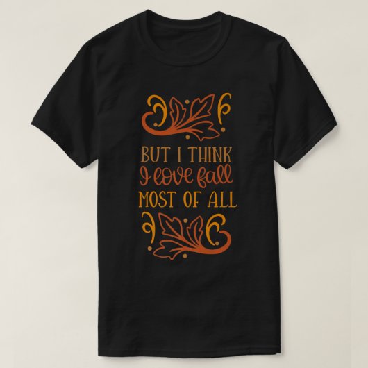 Leaf Herbstbaum Orange Herbstlaubs Saison T-Shirt (Design vorne)