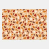 Leaf Herbstdesserts glücklich Erntedankfest Geschenkpapier Set (Vorderseite)