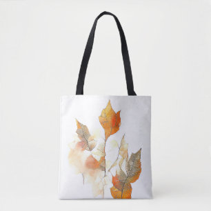 Leaf Herbstsaison Natur Wasserfarben Malerei Tasche