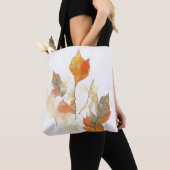 Leaf Herbstsaison Natur Wasserfarben Malerei Tasche (Von Nahem)