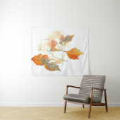 Leaf Herbstsaison Natur Wasserfarben Malerei Wandteppich (Beispiel (Horizontal))