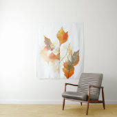 Leaf Herbstsaison Natur Wasserfarben Malerei Wandteppich (Beispiel)