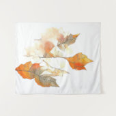 Leaf Herbstsaison Natur Wasserfarben Malerei Wandteppich (Vorderseite (Horizontal))