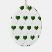 Leaf-Herz Keramik Ornament (Rechts)