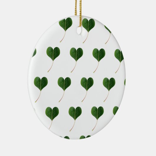 Leaf-Herz Keramik Ornament (Rechts)