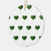 Leaf-Herz Keramik Ornament (Links)