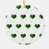 Leaf-Herz Keramik Ornament (Hinten)