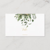 Leaf Hochzeitsempfang Tischnummer Platzkarte (Rückseite)