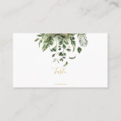 Leaf Hochzeitsempfang Tischnummer Platzkarte (Vorderseite)