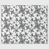 Leaf & Hummingbird Wrapping Paper Geschenkpapier (Flach)