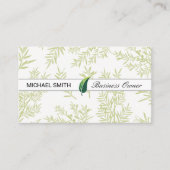 Leaf Illustration | Juniper Branchen Visitenkarte (Vorderseite)