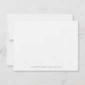 Leaf Imprint Erntedank Celebration Einladungen (Rückseite)