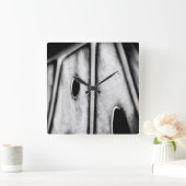 leaf is home quadratische wanduhr (Zuhause)