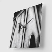 leaf is home quadratische wanduhr (Winkel)