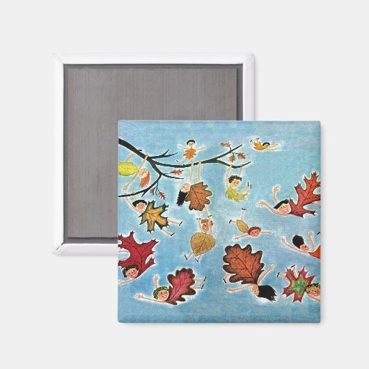 Leaf Kids Magnet (Vorderseite/Rückseite)