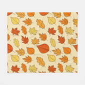 Leaf-Konzept: Muster für Autumn Symbol Fleecedecke (Vorderseite (Horizontal))
