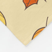 Leaf-Konzept: Muster für Autumn Symbol Fleecedecke (Ecke)