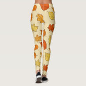 Leaf-Konzept: Muster für Autumn Symbol Leggings (Rückseite)