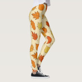 Leaf-Konzept: Muster für Autumn Symbol Leggings (Rechts)