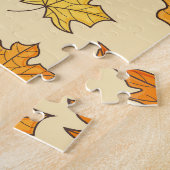 Leaf-Konzept: Muster für Autumn Symbol Puzzle (Seite)