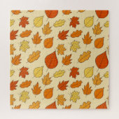 Leaf-Konzept: Muster für Autumn Symbol Puzzle (Horizontal)