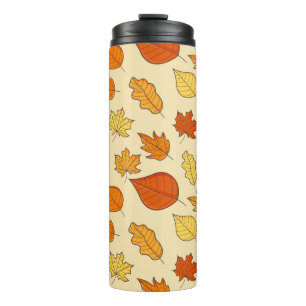 Leaf-Konzept: Muster für Autumn Symbol Thermosbecher