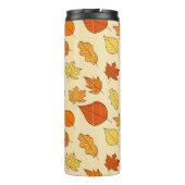 Leaf-Konzept: Muster für Autumn Symbol Thermosbecher (Rückseite)