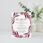 Leaf Kranz Wir lehnen die Einladung zur Verlängeru (Stehend Vorderseite)