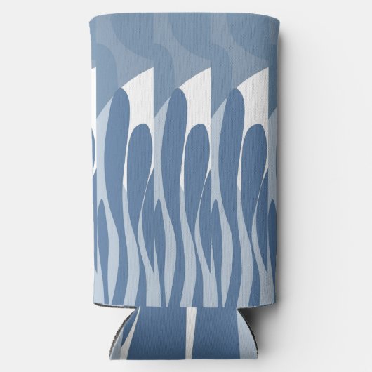 Leaf & Kurvur abstrakt Selters Dosenkühler (Rückseite)