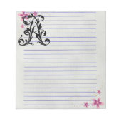 Leaf Letter A Notizblock (Vorderseite)