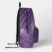 Leaf Lila Diagonal-Drucktasche Bedruckter Rucksack (Links)