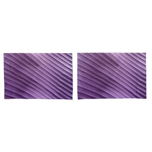 Leaf Lila Diagonal Kissenbezug (Vorderseite-Set)