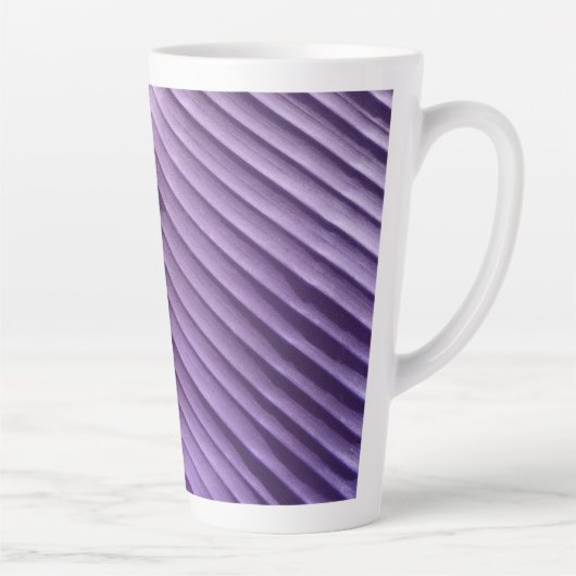 Leaf Lila Diagonal Milchtasse (Rechts)