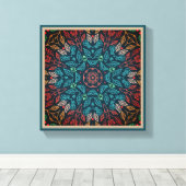 Leaf Line Art Abstrakte originale Saisondekoration Leinwanddruck (Insitu (Holzboden))