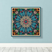 Leaf Line Kunst im Freien Originelle Naturmauern D Leinwanddruck (Insitu (Holzboden))