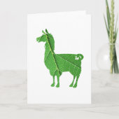 Leaf Llama Greeting Card Karte (Vorderseite)