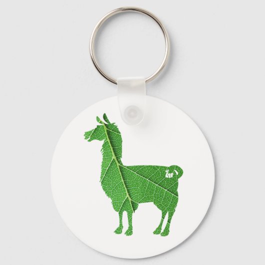 Leaf Llama Schlüsselanhänger (Vorderseite)