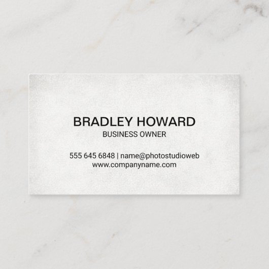 Leaf-Logo Visitenkarte (Rückseite)