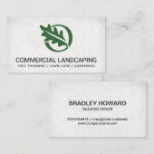 Leaf-Logo Visitenkarte (Vorne/Hinten)