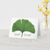 Leaf Lover Tree Hugger Karte (Gelbe Blume)