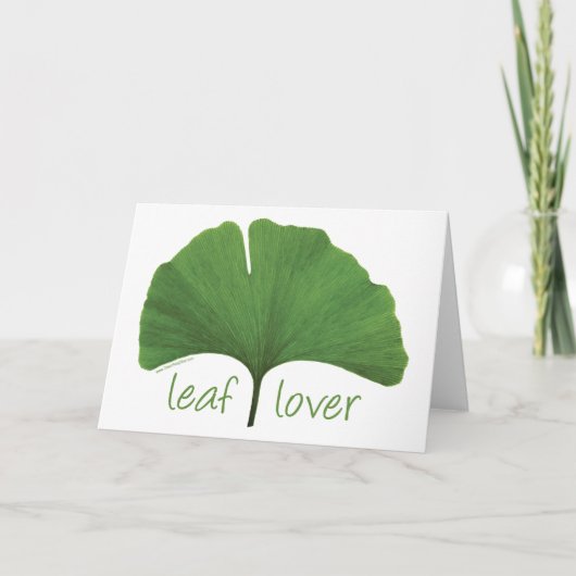 Leaf Lover Tree Hugger Karte (Vorderseite)