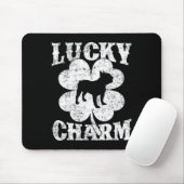 Leaf Lucky Charm French Bulldog St Patrick's Day Mousepad (Mit Mouse)