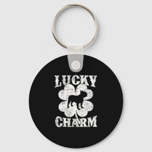 Leaf Lucky Charm French Bulldog St Patrick's Day Schlüsselanhänger